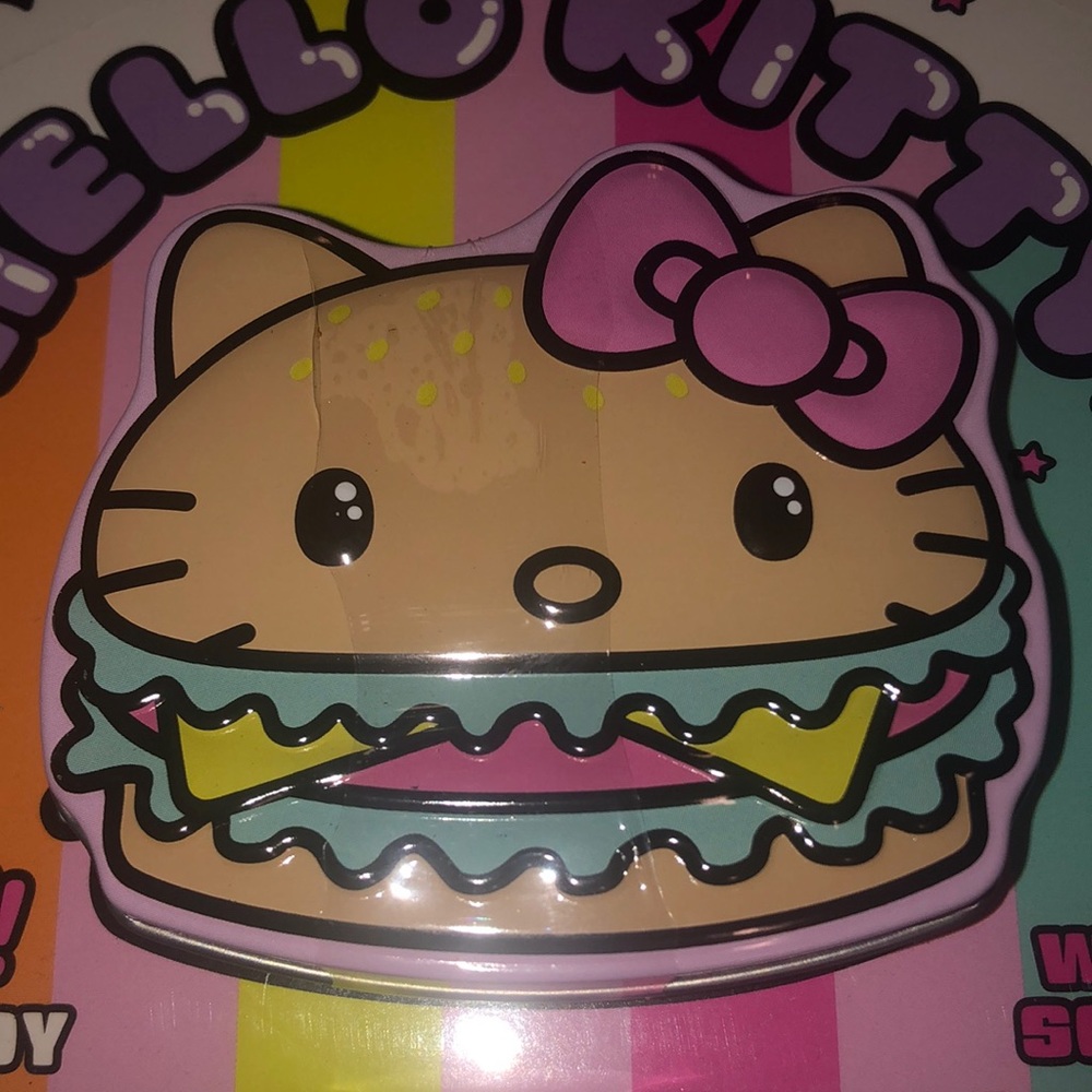 Hello kitty 🍔 Burger Candy tin new sealed.